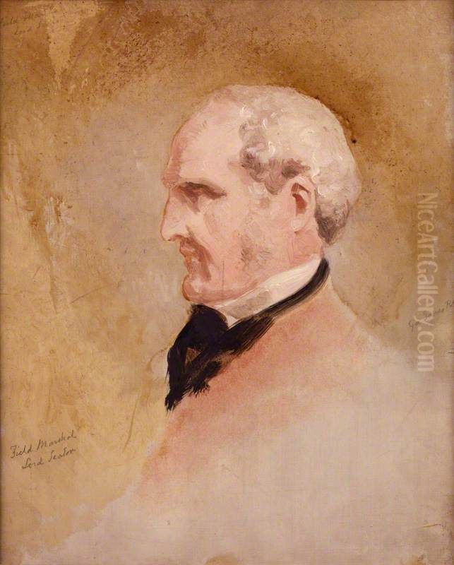 John Colborne, 1st Baron Seaton Oil Painting by George Jones