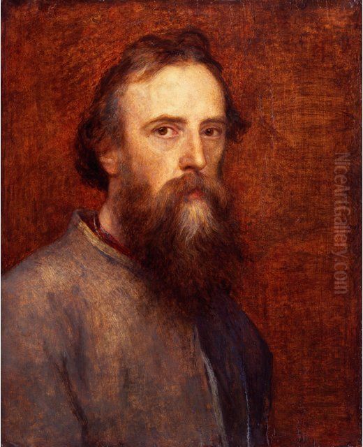 George Frederic Watts by George Frederic Watts Oil Painting by George Frederic Watts