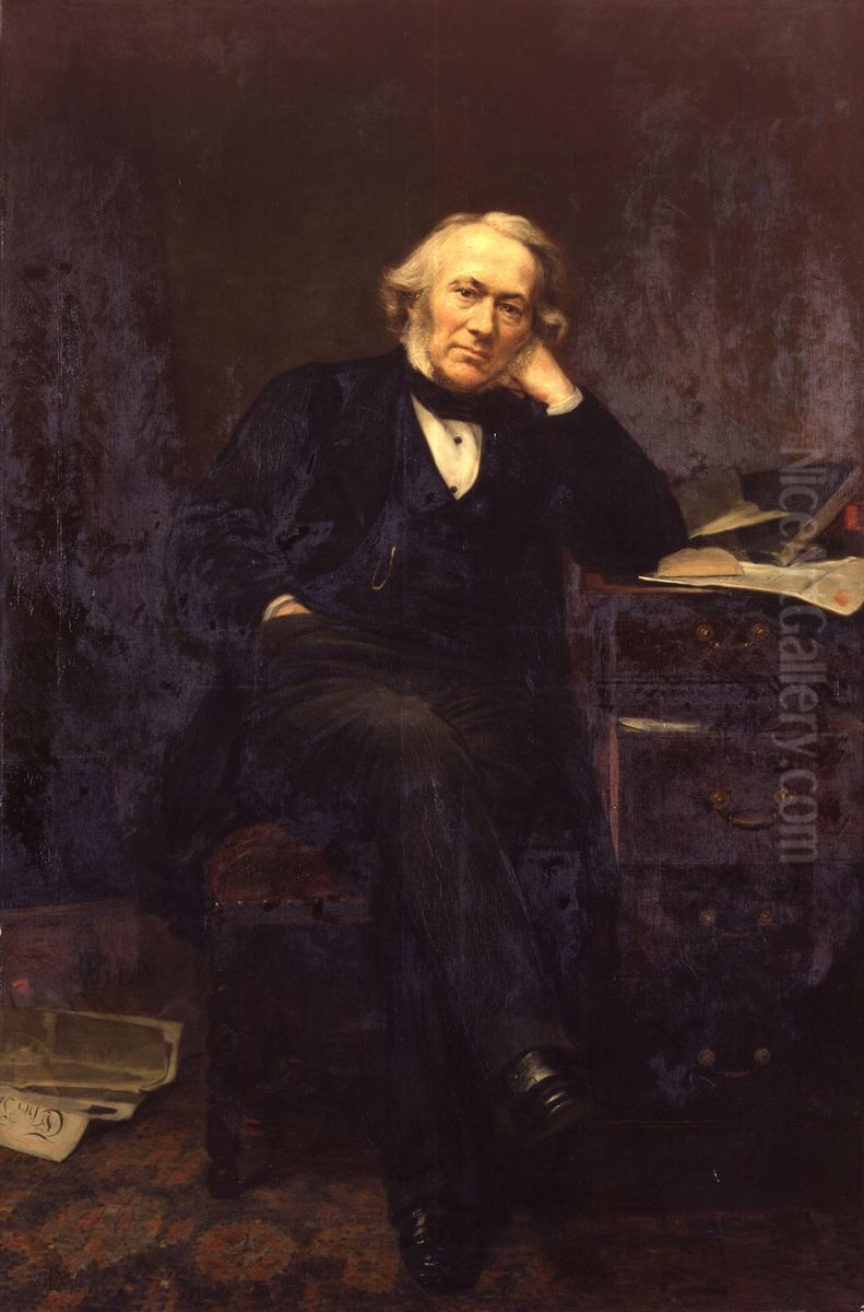 Richard Cobden Oil Painting by Lowes Cato Dickinson