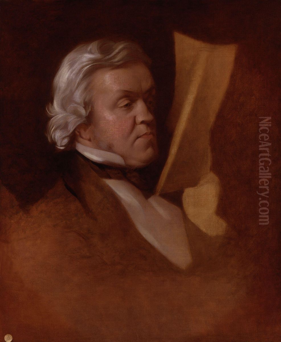 William Makepeace Thackeray Oil Painting by Samuel Laurence