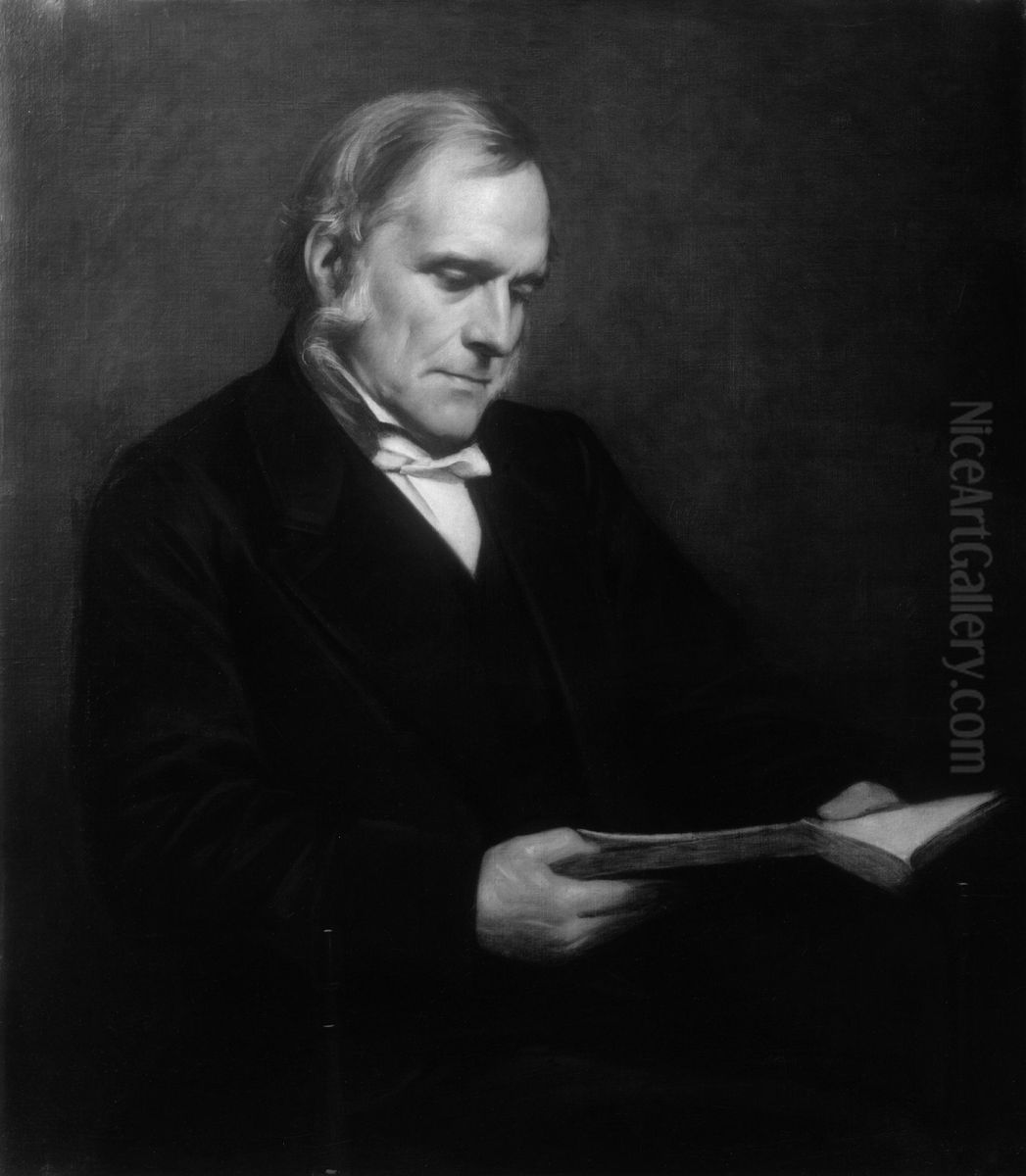 (John) Frederick Denison Maurice Oil Painting by Samuel Laurence