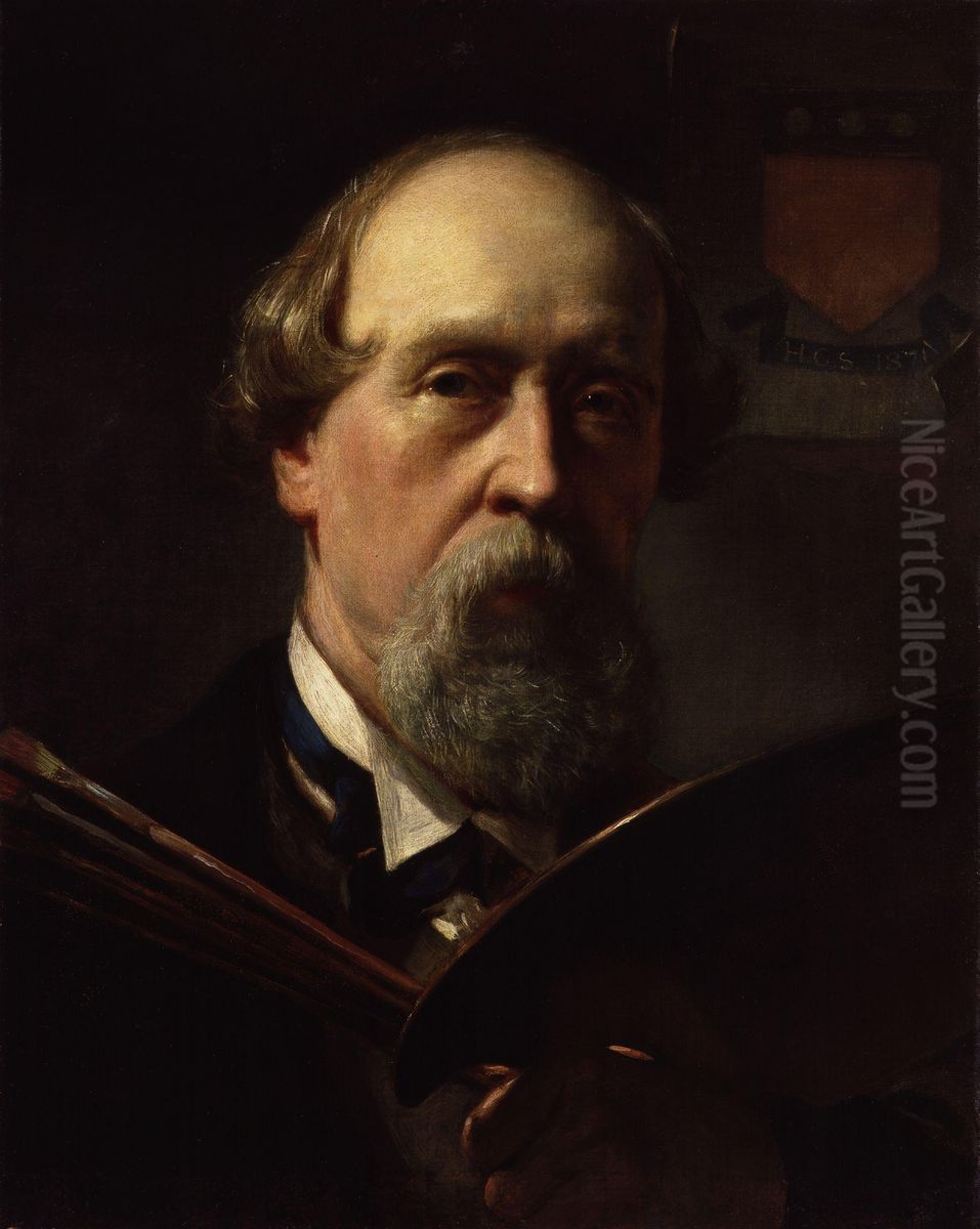 Henry Courtney Selous Oil Painting by Henry Courtney Selous