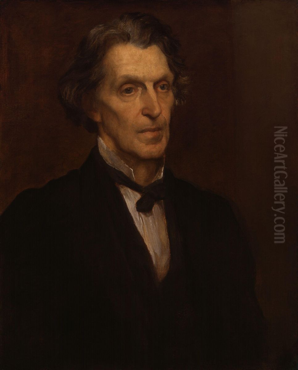 James Martineau Oil Painting by George Frederic Watts