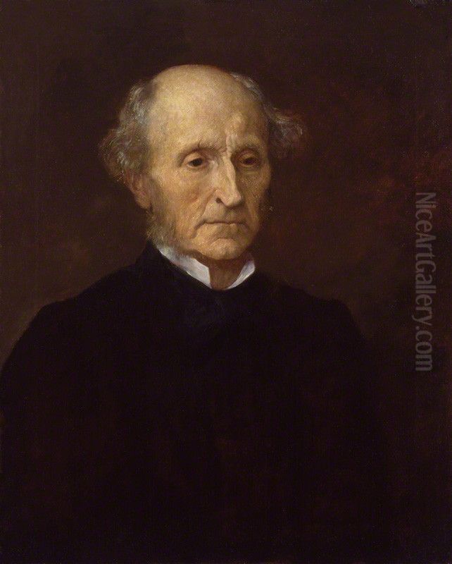 John Stuart Mill Oil Painting by George Frederic Watts