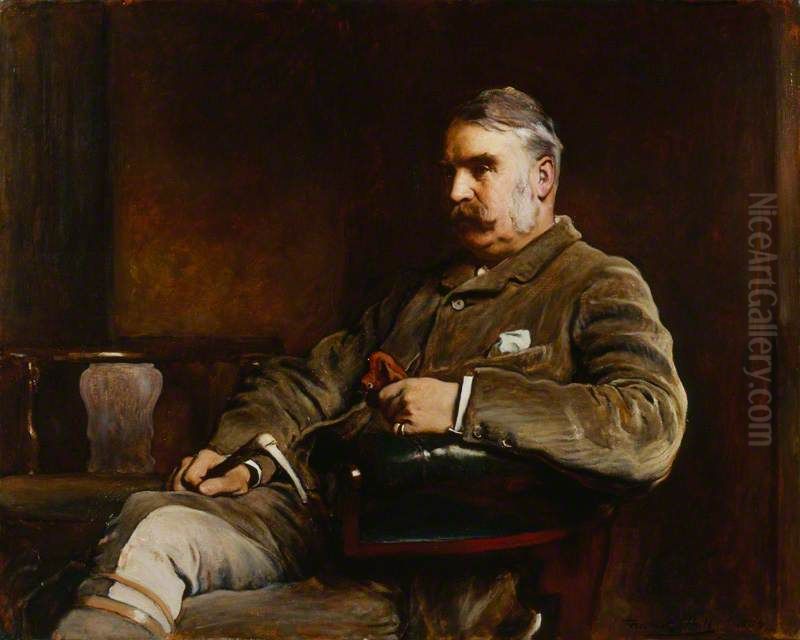 Sir William Schwenck Gilbert Oil Painting by Francis Montague Holl
