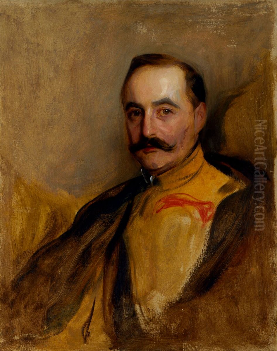 Count Albert Mensdorff-Pouilly-Dietrichstein Oil Painting by Philip de Laszlo
