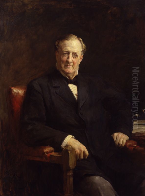 Henry Chaplin, 1st Viscount Chaplin Oil Painting by Arthur Stockdale Cope