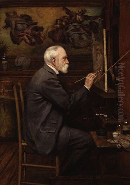 Sir Edward John Poynter, 1st Bt Oil Painting by Philip Burne-Jones