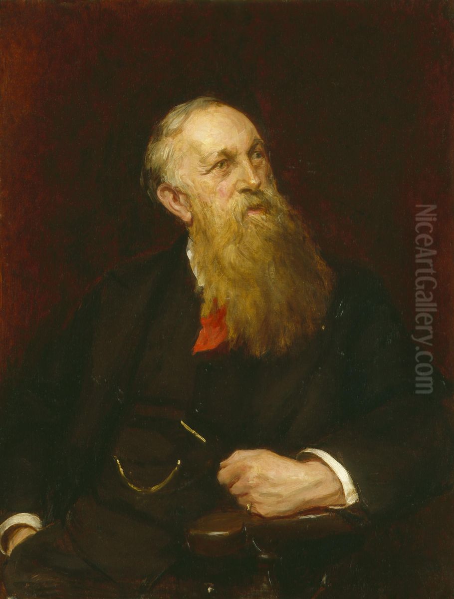 Henry Mayers Hyndman Oil Painting by Sydney Prior Hall