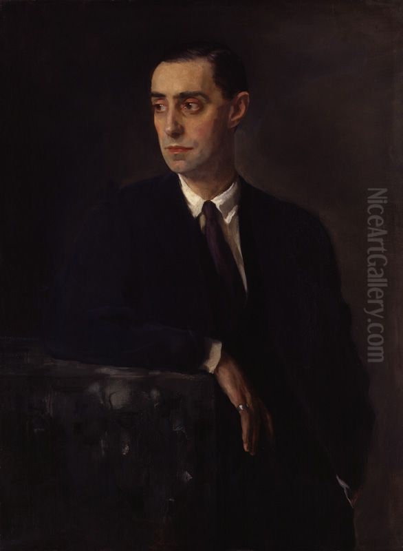 Glyn Warren Philpot Oil Painting by Oswald Birley