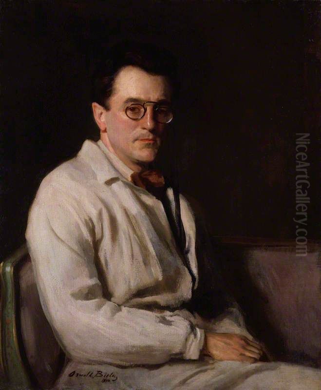 Sir Gerald Kelly Oil Painting by Oswald Birley