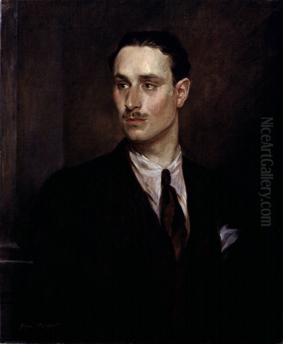 Sir Oswald Mosley, 6th Bt Oil Painting by Glyn Warren Philpot