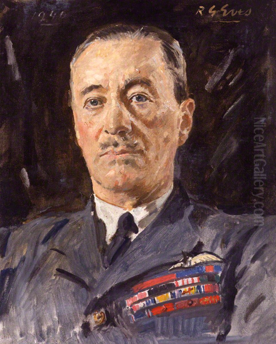 Cyril Louis Norton Newall, 1st Baron Newall Oil Painting by Reginald Grenville Eves