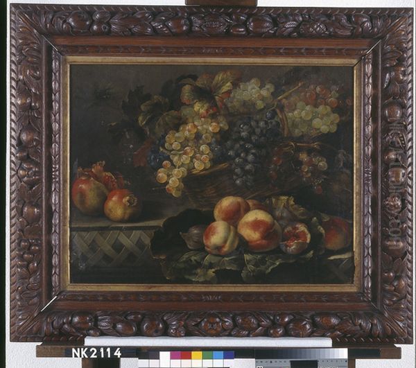 Stilleven met vruchten Oil Painting by Jean-Baptiste Oudry