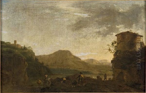 Mountain - landscape Oil Painting by Jan Asselijn