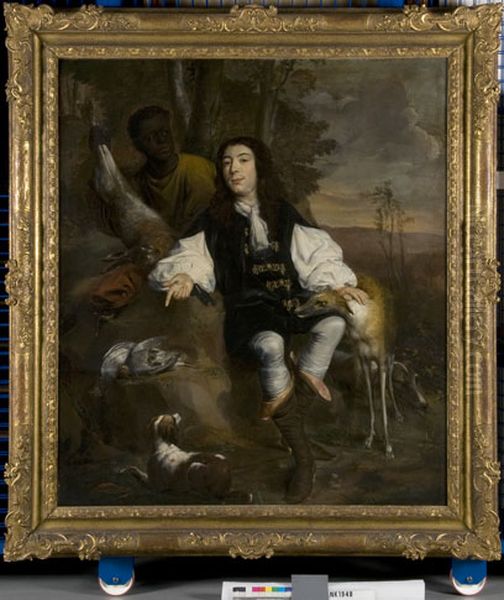 Portret van een jager Oil Painting by Willem Eversdijck