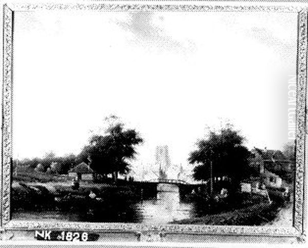 ...of Nymwegen Oil Painting by Charles Henri Leickert