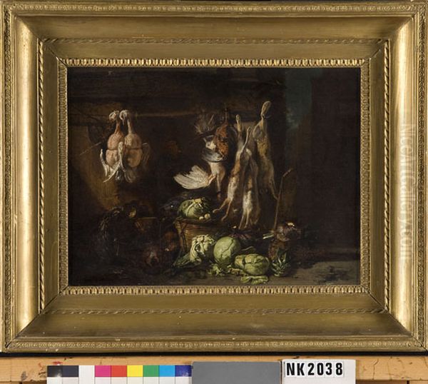 Stilleven met wild Oil Painting by Charles Hoguet