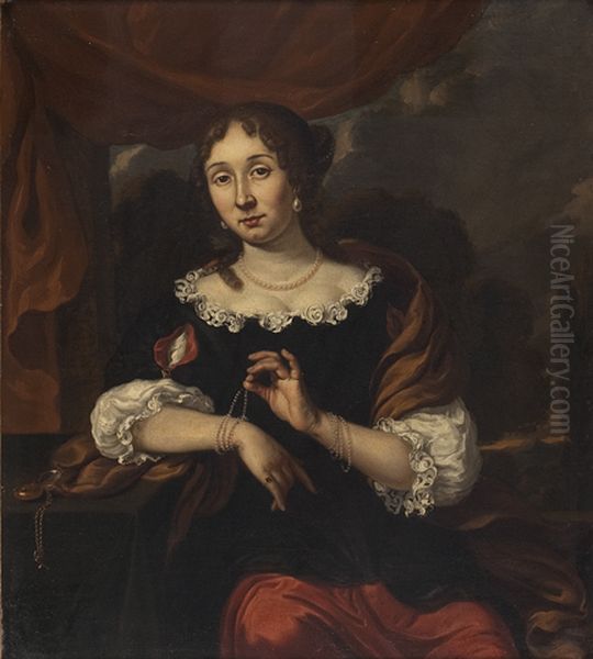 Portret van een vrouw Oil Painting by Adriana Spilberg