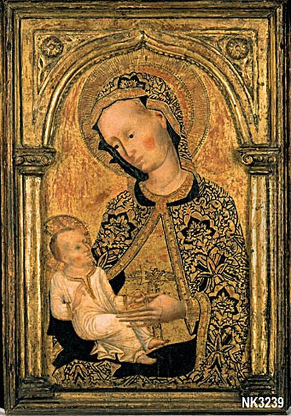 Madonna Oil Painting by Lovro Dobricevic