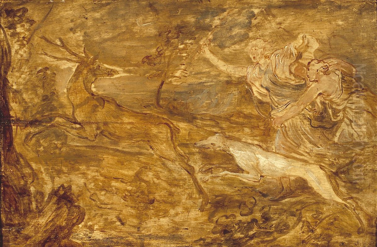 Diana hunting Oil Painting by Sir Anthony Van Dyck