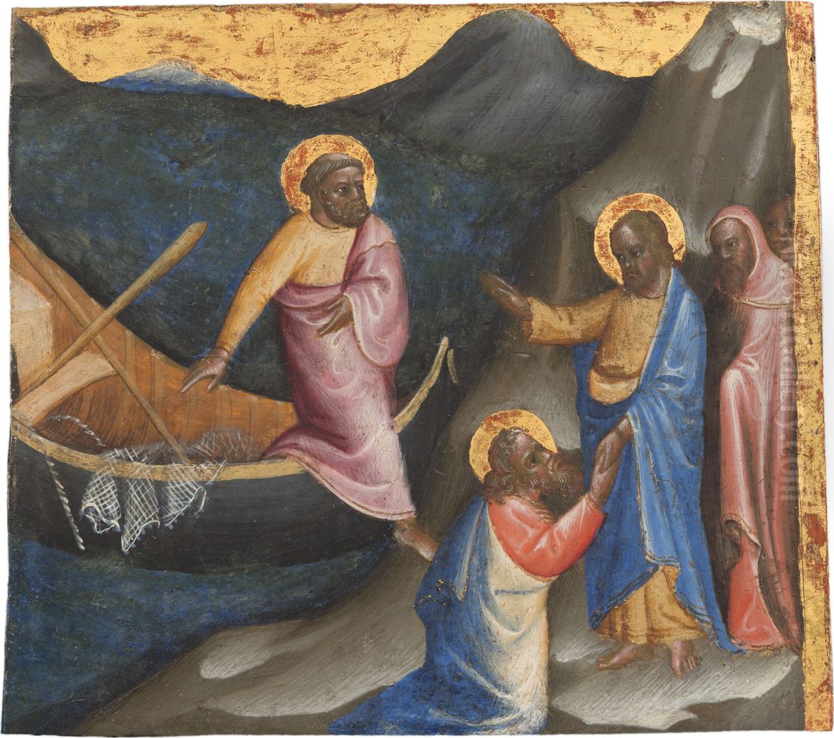The calling of Sts. Peter and Andrew Oil Painting by Gentile Da Fabriano
