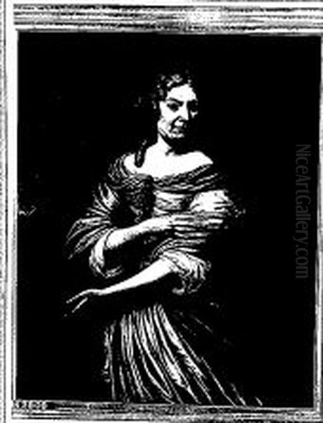 Portret van een vrouw Oil Painting by Jan van Neck