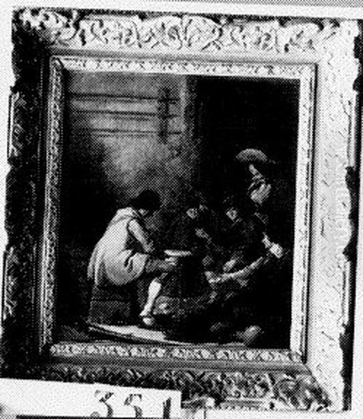 Kaartspelers Oil Painting by Benjamin Gerritsz Cuyp