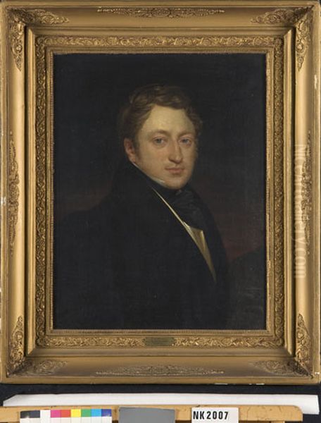 Portret van een man Oil Painting by Pieter van Hanselaere