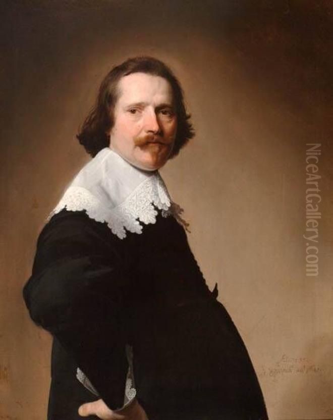 Portret van een man Oil Painting by Johannes Cornelisz Verspronck