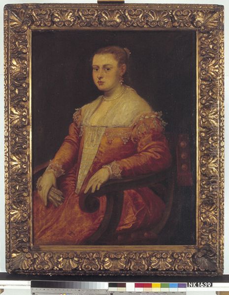 Portrait of an unknown woman Oil Painting by Jacopo Tintoretto