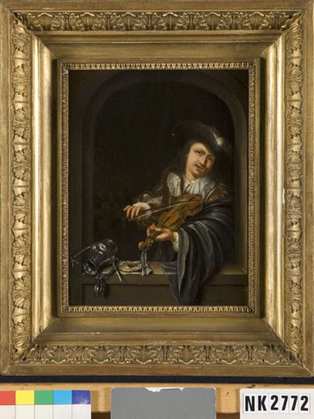 The Violin Player Oil Painting by Frans van Mieris