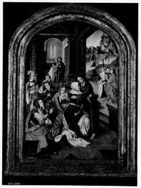 Christ says goodbye to his mother Oil Painting by Master of Delft