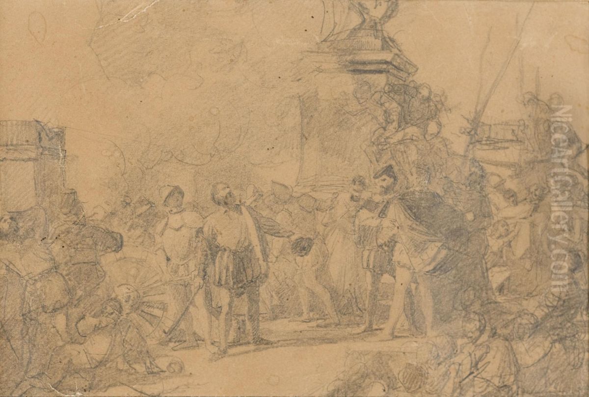 Benvenuto Cellini Oil Painting by Bernardo Celentano