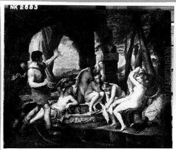 the bath of Diana Oil Painting by Titian