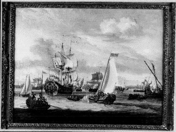 The Frigate's Maiden Voyage Oil Painting by Abraham Storck