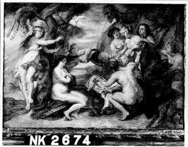 Diana en haar nimfen ontdekken de zwangerschap van Callisto Oil Painting by (studio of) Rubens, Peter Paul