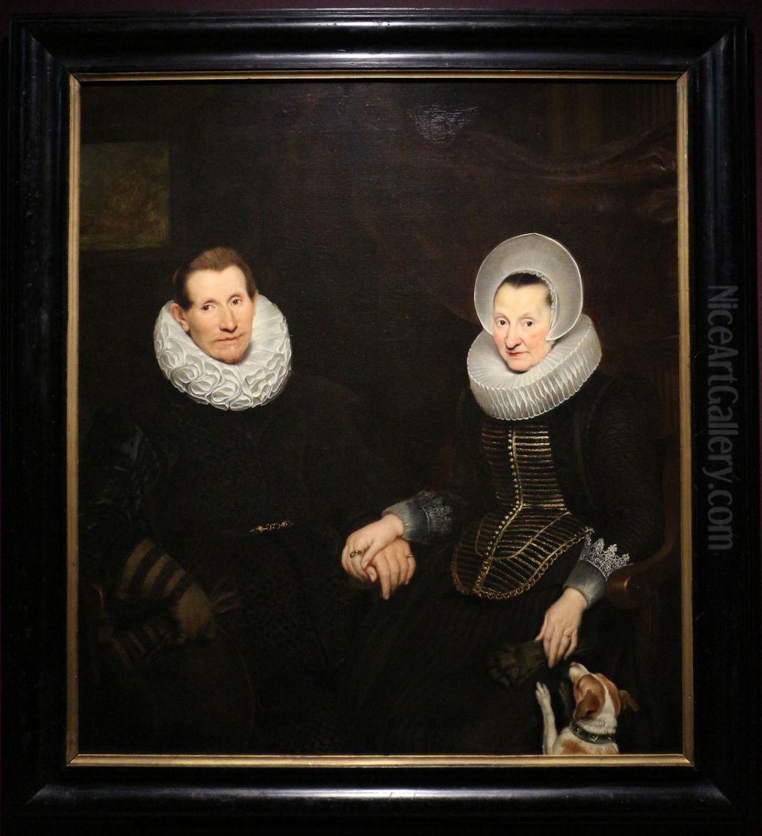 Portret van een echtpaar Oil Painting by Cornelis De Vos