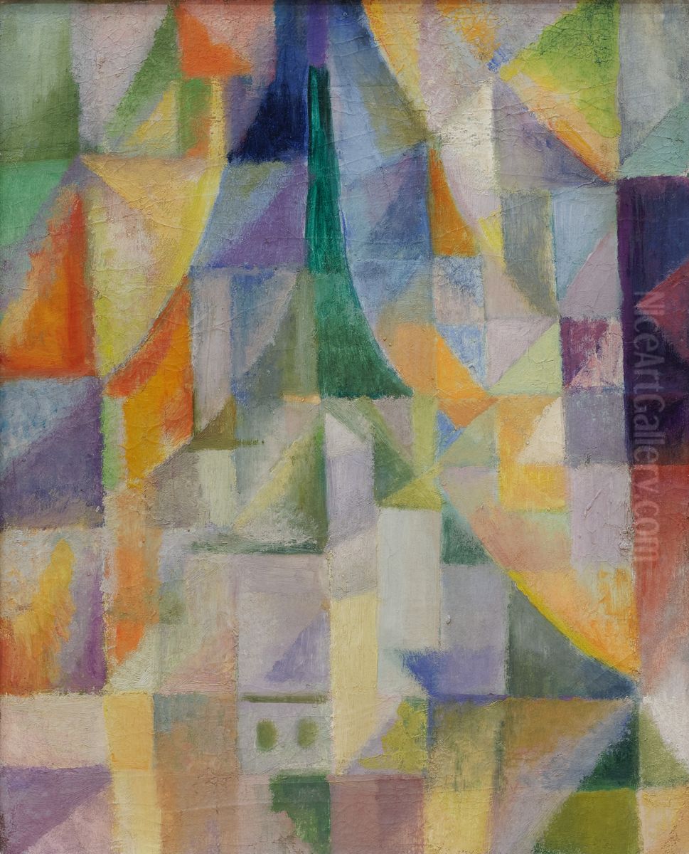 La Fenetre Oil Painting by Robert Delaunay