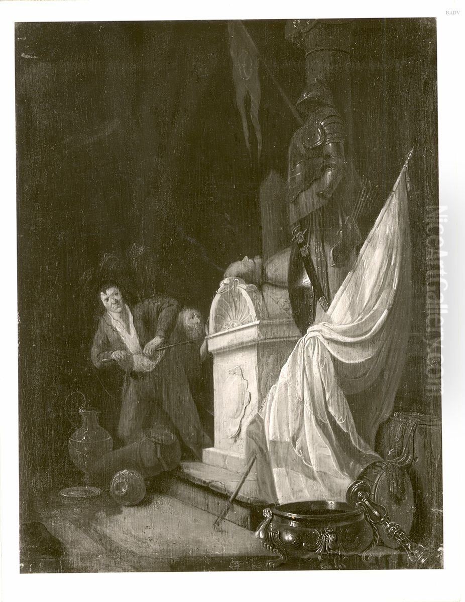The desecration of a tomb Oil Painting by Willem De Poorter