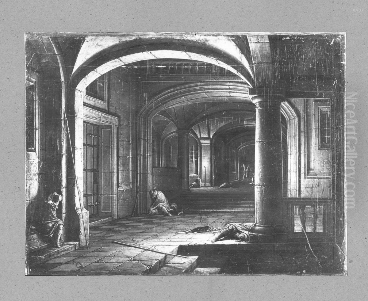 The Liberation of Saint Peter from prison Oil Painting by Hendrik van Steenwijk II