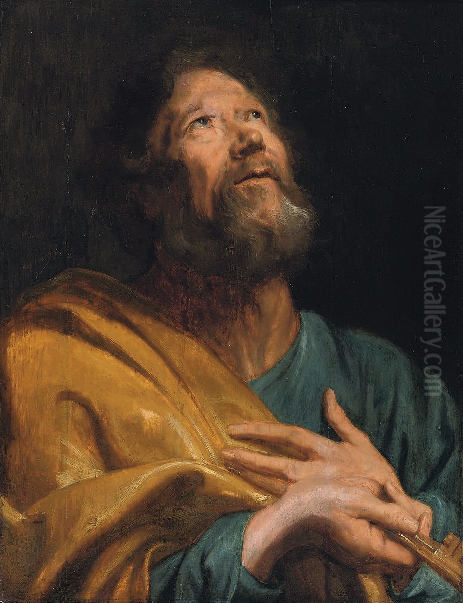 Der Apostel Petrus Oil Painting by Sir Anthony Van Dyck