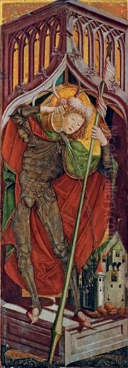 Der hl. Florian Oil Painting by Friedrich Pacher