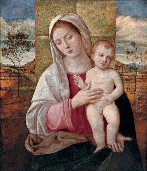 La Madonna col Bambino Oil Painting by Giovanni Bellini