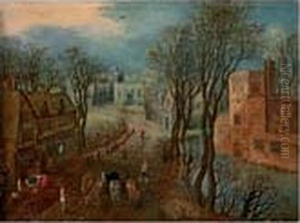 Landschap, de maand maart symboliserend Oil Painting by Hermann Goring Collection