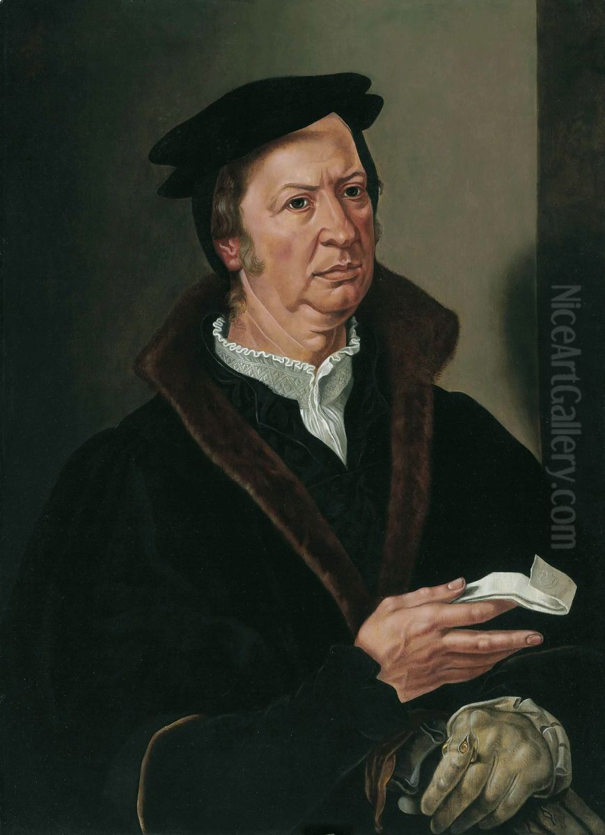 Portrat eines Mannes Oil Painting by Maarten Van Heemskerck