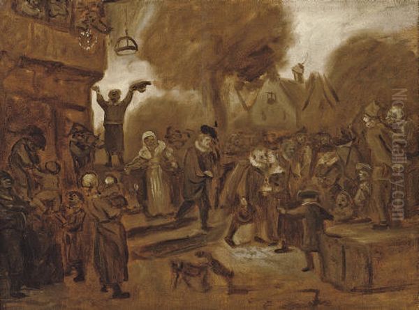 A Peasant Wedding Oil Painting by Jan Steen