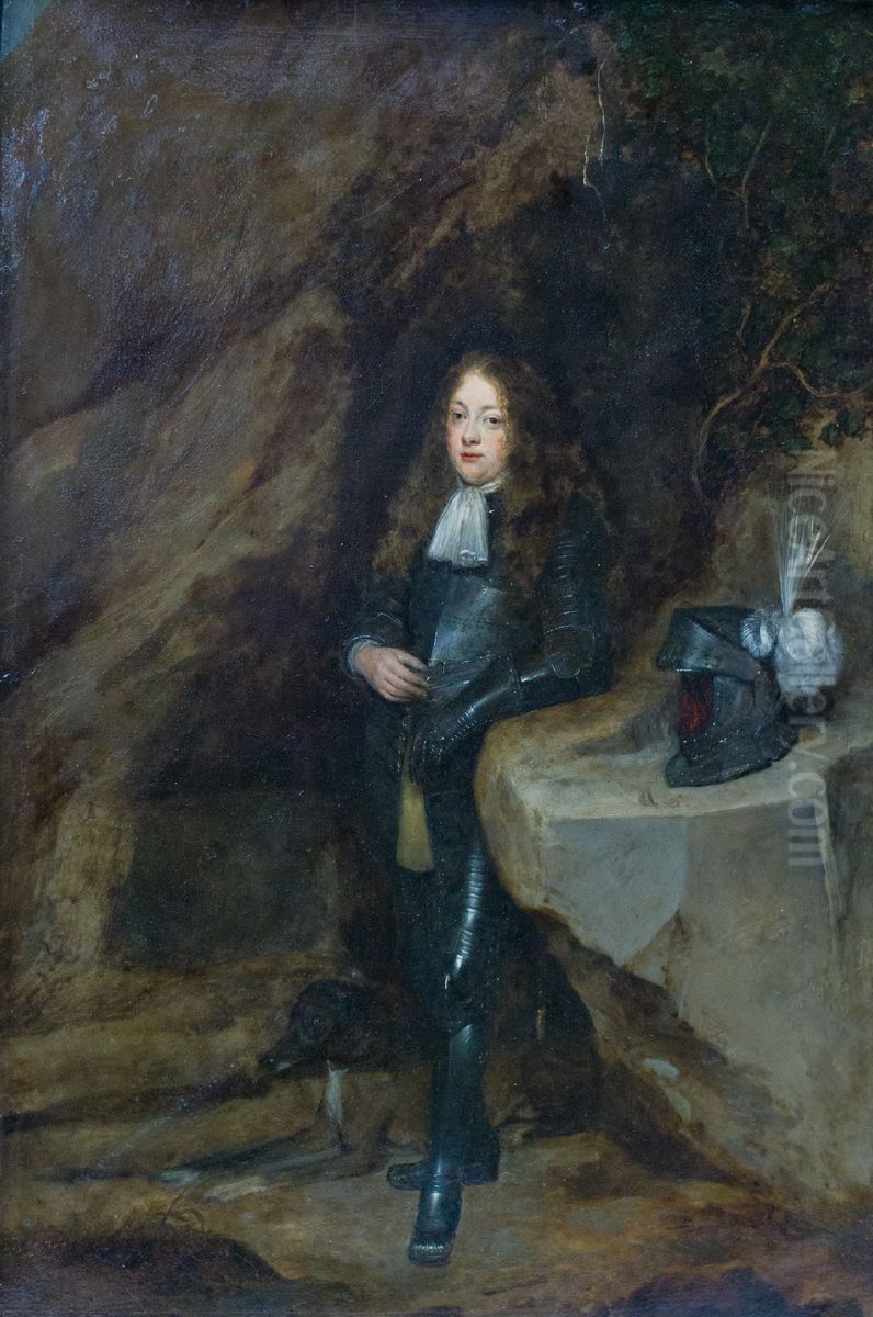 Portret van een jongeman, vermoedelijk Cosimo III groothertog van Toscane Oil Painting by Gerard Ter Borch
