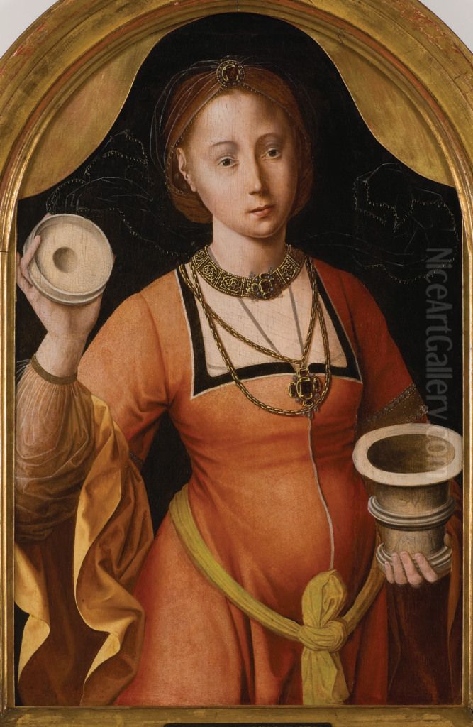 Hl. Magdalena Oil Painting by Master of the Mansi Magdalen