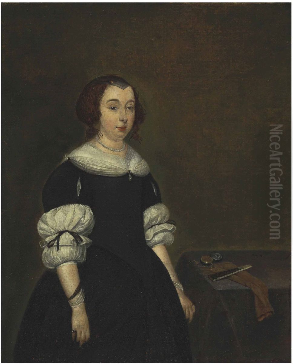 Frauenportrat Oil Painting by Gerard Ter Borch